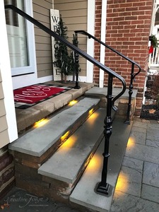 Barandilla de Hierro Forjado para Porche - Protección Clásica para Terraza <span class=keywords><strong>con</strong></span> Diseño Natural y Atractivo Atemporal - Product Image 4