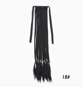 Extensions Afro Ricci Brasiliani con Coda di Cavallo Avvolgente Colore Naturale, Capelli Umani Remy a Doppia Trama - Product Image 2