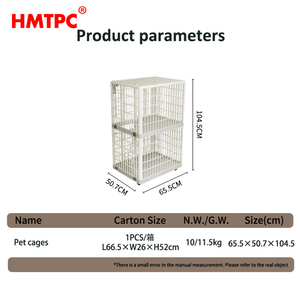 Yeni ev kedi villa plastik evcil hayvan kafesi büyük alan çift - Product Image 6