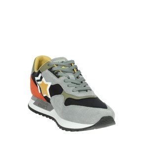 Sneakers basse Drac-01-D06 classica in tomaia in pelle di mucca grigia/nera con soletta in vera pelle morbida e confortevole - Product Image 5