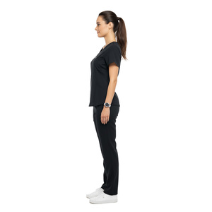 Conjuntos de Uniformes Médicos Profesionales para Mujer, Material de Spandex/Poliéster, Diseño con Detección de Agujas, Ajuste Cómodo, Bolsillos Prácticos - Product Image 2
