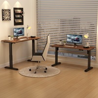 EKL Design moderne, cadre de bureau debout réglable en hauteur électrique, table de bureau assise et debout avec fonction de bureau de levage