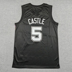 Precio Especial, Nuevas Camisetas <span class=keywords><strong>de</strong></span> Baloncesto Antonio <span class=keywords><strong>de</strong></span> Alta Calidad, Logotipo Cosido en Relieve, Camisetas Personalizadas con Logotipo Frontal, 100% Poliéster, Manga Corta - Product Image 4
