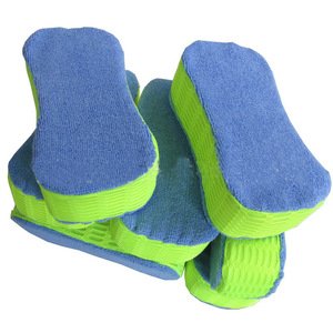 Éponge de lavage de voiture en microfibre, tissu éponge, 23x11.5x5.6cm, fournitures de nettoyage et de detailing automobile - Product Image 3