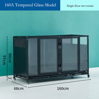 Cage pour animaux de compagnie robuste et spacieuse, cage de reproduction pour chiens, cage d'isolement pour chiens de grande, moyenne et petite taille