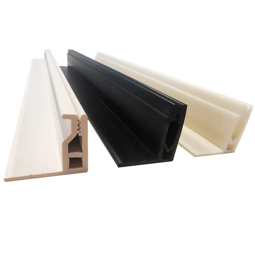 Acoustic solution Plastic extrusion profile mounting frame stretch pvc fabric wall track system for fabric