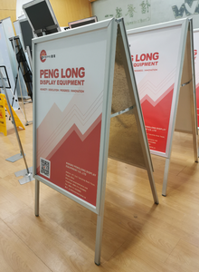 Nhôm một bảng đứng có thể gập lại đôi bên Áp phích đứng quảng cáo đứng <span class=keywords><strong>70x100</strong></span> ngoài trời không thấm nước khách hàng Stopper - Product Image 2