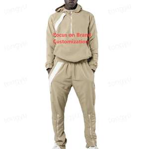 Set 2 ps nilon untuk pria, jaket Windbreaker Logo tahan lama untuk latihan fisik, lari, Jogging, Plus celana pendek musim semi - Product Image 2