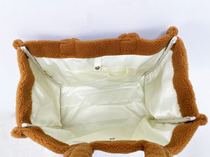 Sacs fourre-tout en <span class=keywords><strong>fausse</strong></span> <span class=keywords><strong>fourrure</strong></span> d'agneau pour l'hiver, grande capacité, doux et chauds, fermeture ouverte, sacs à bandoulière tendance pour femmes - Product Image 3