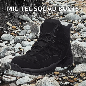 Nouvelles Bottes Tactiques Montantes Noires pour Hommes, Légères, Imperméables, Professionnelles, Haute Performance, Discrets, Personnalisables en Gros et en Vrac, Tendance - Product Image 3