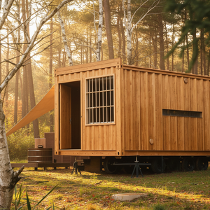 Maison conteneur préfabriquée démontable 20 pieds, maison modulaire, maisons préfabriquées, maison mobile, structure de conteneur, conteneur en acier pliable - Product Image 1