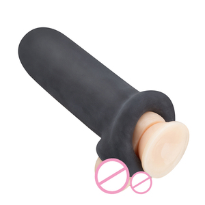 <span class=keywords><strong>Penis</strong></span> realistis lengan Extender cincin <span class=keywords><strong>Penis</strong></span> <span class=keywords><strong>Penis</strong></span> dapat digunakan kembali TPE dildo kondom penundaan ejakulasi <span class=keywords><strong>Penis</strong></span> pembesar kontol mainan seks untuk pria - Product Image 5