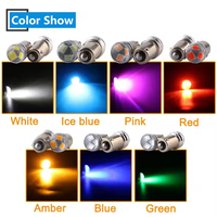 Ampoules de voiture 12V 24V BA9S T4W, ampoules de flash stroboscopiques, ampoule de voiture 2835 3SMD, lumière fixe, éclairage intérieur automobile, lumière de lecture de carte, rouge