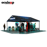 Parque Temático de Realidad Virtual Personalizable de 35 Metros Cuadrados, Simulador de Vuelo de Realidad Virtual, Área de Juegos Infantil 3D al Aire Libre, Máquina de Juegos 7D