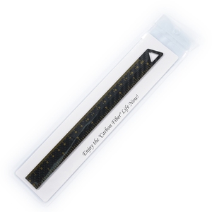 OEM Koolstofvezel liniaal met aangepast logo, lichtgewicht antistatisch zijdedruk schaal voor tekenen, kantoor en school - Product Image 4