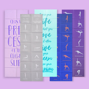 Tapis de <span class=keywords><strong>yoga</strong></span> professionnel pliable, épaissi, motif géométrique, rose clair, portable pour les étudiants, la sieste, la pause déjeuner et le massage - Product Image 5