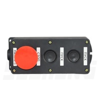 Interrupteur à bouton série PKE électrique SSSHENG PKE-222-3, boîtier d'interrupteur IP54 10A, bouton champignon rouge sans base, bouton-poussoir