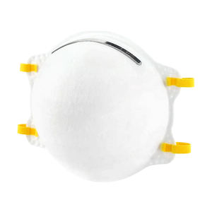 Hubei Haixin <span class=keywords><strong>N95</strong></span> masker medis, <span class=keywords><strong>Respirator</strong></span> sekali pakai putih dengan katup bernapas tagihan bebek bentuk V penutup telinga bulat - Product Image 4