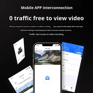 Nuova Dash Cam Modello 2025 a Quattro Canali Wireless WIFI Registrazione Panoramica 4K Ultra HD Visione Notturna Immagine Retromarcia OLIVER Auto - Product Image 2