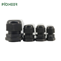 Presse-étoupe en nylon PG7 PG9 PG11 PG21 étanche IP68 noir pour applications basse tension Tailles PG7-PG21 Applicable aux câbles