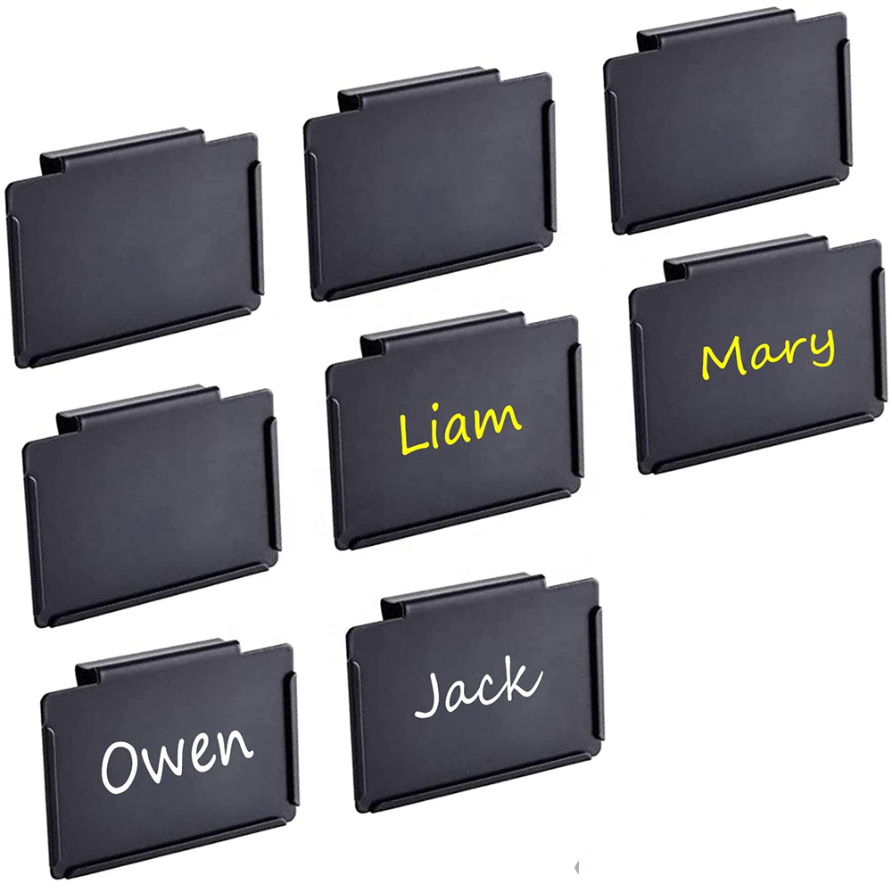 Черная корзина, этикетки с зажимом, этикетки для кладовой, доски, недорогие держатели с зажимами, этикетки для кладовой, коробок, кухонных ящиков