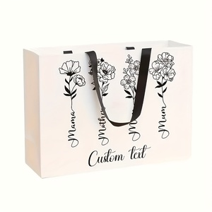 Bolsas de Cartón Blancas para Empaque de Regalos, Joyería, Compras, Juguetes y Flores, Diseño Personalizado para Pequeñas Empresas - Product Image 4