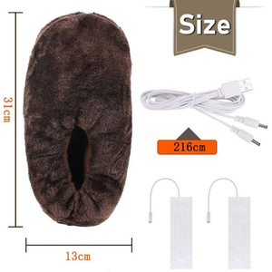 Calzado Cálido de Invierno, USB, Nuevo, Unisex, Regalo, Pantuflas Calefactables Inalámbricas Recargables, Zapatos Eléctricos con Calefacción - Product Image 4