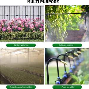 Tête d'arroseur à buse réglable, à jets multiples, pour l'irrigation des plantes en pot du jardin et l'élimination de la poussière - Product Image 4