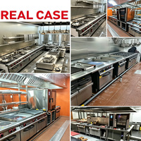 Équipement de chauffage pour la restauration à haute efficacité, plaque à induction commerciale autonome à 2 brûleurs avec armoire de rangement
