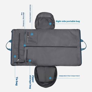 High-End Nylon Travel Bag Factory Wholesale Fashionable Waterproof Foldable Storage <b>Suitcase</b> Zipper Closure Letter Pattern - Product Image 2