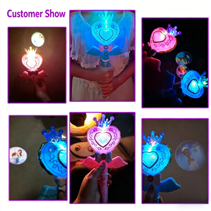 Varita Mágica LED Brillante con Luz de Neón de Dibujos Animados para Cosplay, Fiestas y Festivales - Product Image 6
