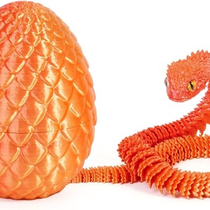 Best-Selling Jinccai Custom 3D Printed Plastic Easter Viper Egg Toy Novelty Gift Children Stress Reliever Decorative Boys Girls - Product Image 2
