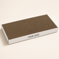 Planche à gratter en carton ondulé en vrac, plateau à gratter plat, cadre à bordure blanche, logo personnalisé, vente en gros pour usage intérieur en magasin
