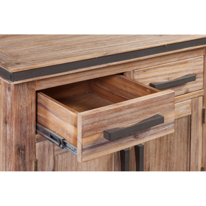 Gabinete de cocina de madera de precio competitivo 2 puertas 2 cajones Muebles de comedor de madera de diseño moderno hechos en Vietnam - Product Image 5