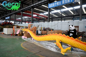 Modelo de Dragones Chinos Animatrónicos de la Rueda de la Fortuna Gecai, de Tamaño Real, de Resina, para Parques de Atracciones al Aire Libre - Product Image 5