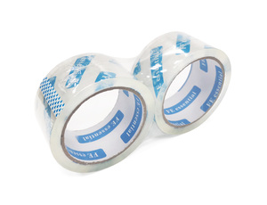 <span class=keywords><strong>Cinta</strong></span> adhesiva de acrílico BOPP, <span class=keywords><strong>transparente</strong></span>, <span class=keywords><strong>blanca</strong></span>, 45mm, 110 yardas, para sellado de cartón - Product Image 4
