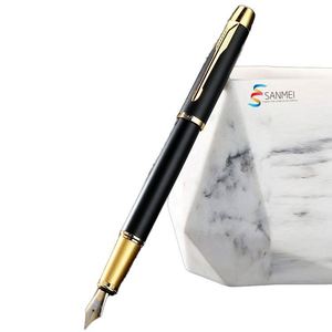 Black Luxury Business Metal Fountain <b>Pen</b> with Customizable Logo for Men's Calligraphy 0.38/0.7mm Writing Width Finance Gift - Product Image 5