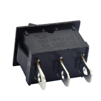 Noir blanc 6A 250V 10A 125V Kcd1 interrupteur à bascule T85 interrupteur à bascule 3 broches