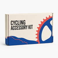 Boîtes d'expédition en carton ondulé écologiques imprimées sur mesure avec pelliculage mat et impression offset pour kits d'abonnement d'accessoires de cyclisme