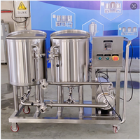 Chariot de nettoyage mobile CIP 100L Système de nettoyage CIP 100L Équipement de brassage de bière artisanale Solution clé en main pour brassage de bière à domicile