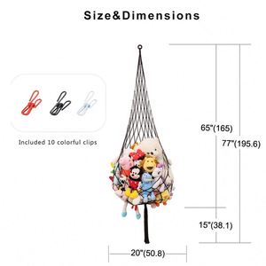 Stuff Animal Storage for Kid Room <b>Bedroom</b> Playroom Net or Hammock Large with One Hook for Hanging <b>Corner</b> Toy Hammock - Product Image 3