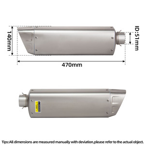 Sistema de Escape Completo para Motocicleta, Modificación de Escape de Carreras, Tubo Delantero, Silenciador Akra para <span class=keywords><strong>Honda</strong></span> CBR650R CB650R CBR650F <span class=keywords><strong>CB650F</strong></span> 2014-2025 - Product Image 3