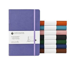 Cuaderno A5 de PU con Tapa Dura, Banda Elástica, Números de Página, Puntos, Diario de Oficina, Personalizable con Logotipo Empresarial, Venta al Por Mayor - Product Image 3