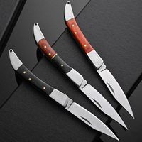 Couteau pliant de poche personnalisable OEM Bochen avec lame en acier et manche en bois pour une utilisation en extérieur avec porte-clés