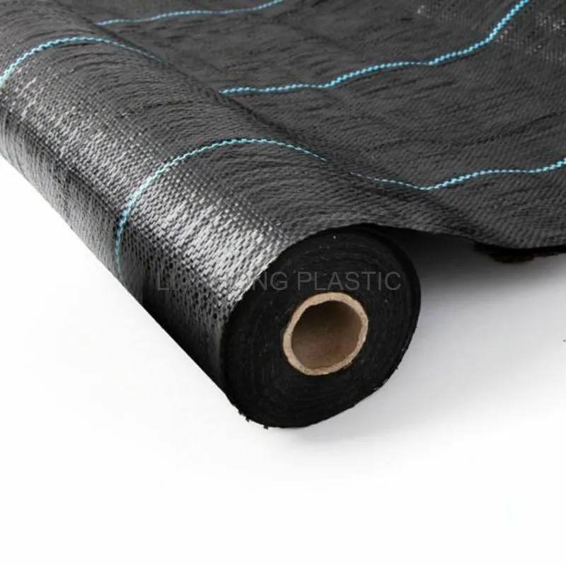 잡초 매트 주위에 식물 꽃 침대 Geotextile 패브릭 블랙 잡초 제어 농업 플라스틱 고무 뿌리 덮개 필름