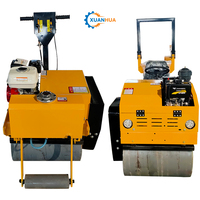 Mini-compacteur vibrant à double tambour modèle R-500, poids 500 kg, moteur 6 CV, pour terrains de cricket