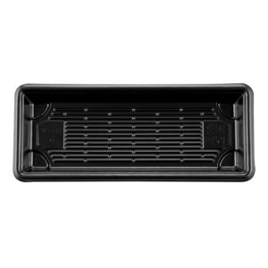 Bandeja de sushi negra desechable versátil de alta calidad con diseño japonés de tapa transparente para uso alimentario del proveedor de Taiwán - Product Image 1