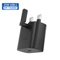 Kit de chargeur rapide ignifuge 25W PD 3.0, prise UK, port Type-C, chargeur mural, câble 5A pour ordinateur portable, charge super rapide