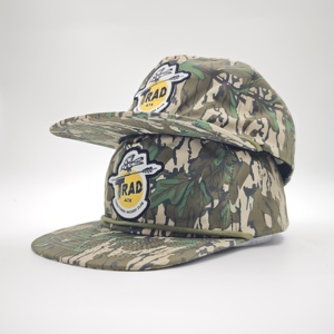 Gorra de Béisbol Richardson 256 de Alta Calidad, 5 Paneles, Camuflaje, Bordado 3D, Estilo Trucker con Cuerda, Apta para Negocios - Product Image 1