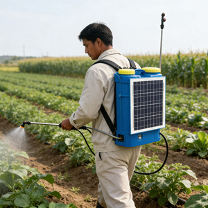 Spruzzatore a Zaino da 20L con Alimentazione <span class=keywords><strong>Solare</strong></span> e a Batteria, Spruzzatore a Doppia Alimentazione per Fattorie, Frutteti e Serre Fuori Rete - Product Image 1